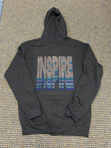 Inspire Stacked Rhinestone Zip Up