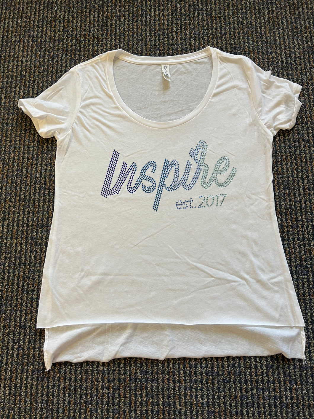 White Inspire Women's Scoop Neck T-Shirt