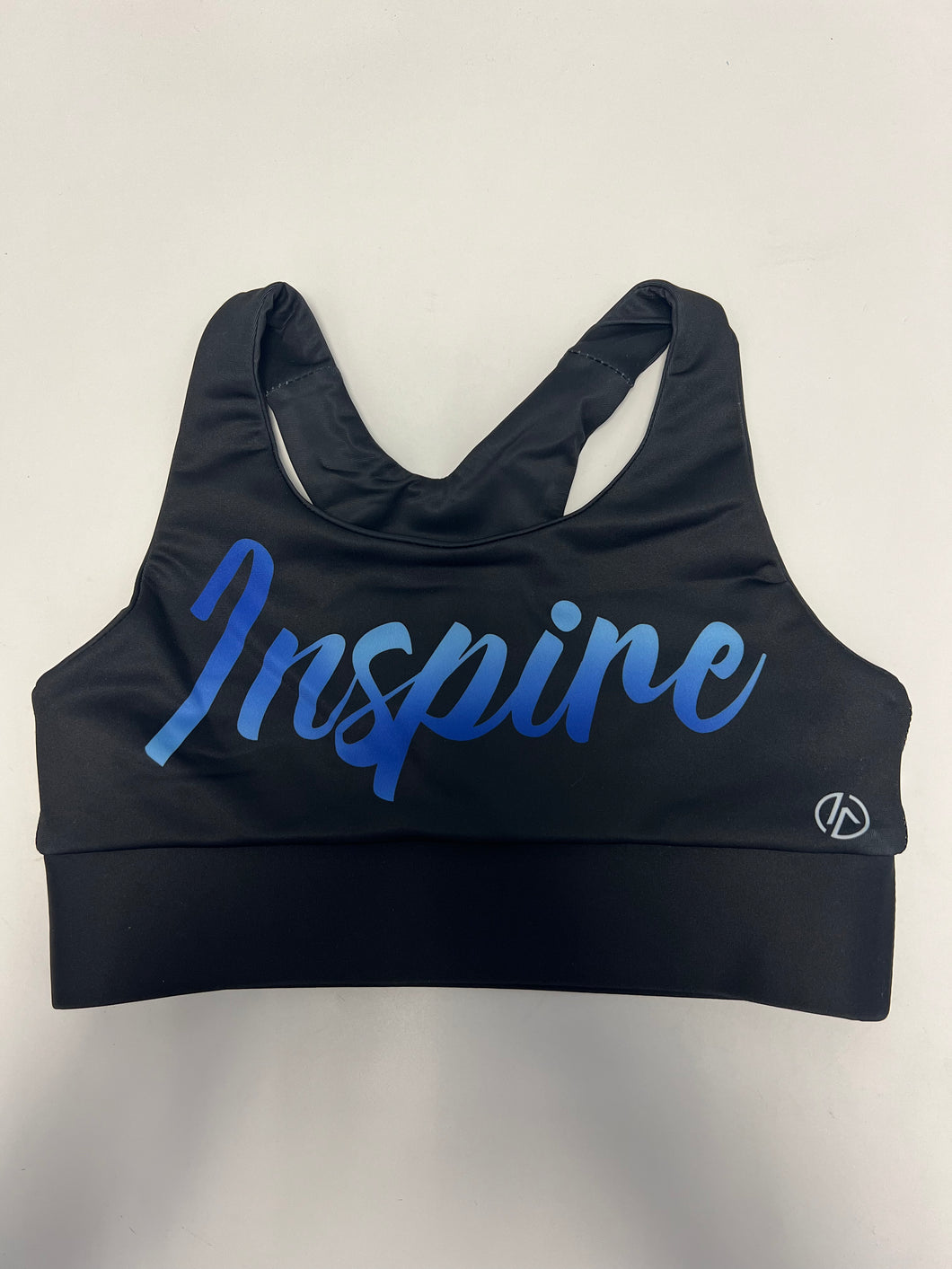 Black Cursive Inspire Sports Bra