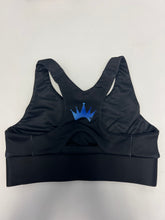 Load image into Gallery viewer, Black Cursive Inspire Sports Bra