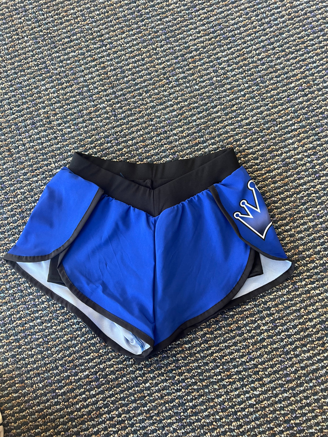 Blue Crown Shorts Inspire Athletics Cheer Pro Shop