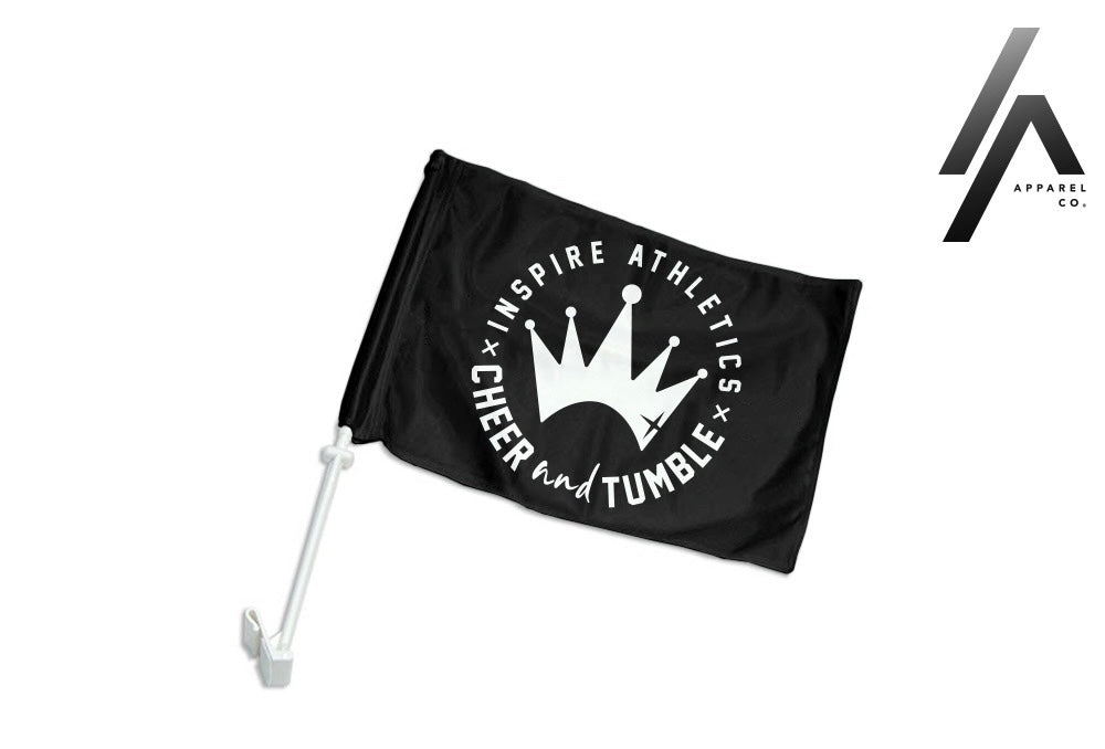 Inspire Black Car Flag