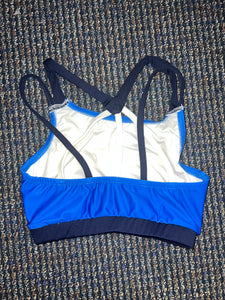 Solid Blue Inspire Sports Bra