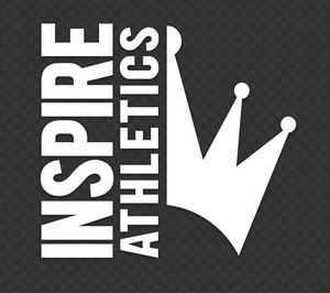 White Inspire Athletics Car Decal